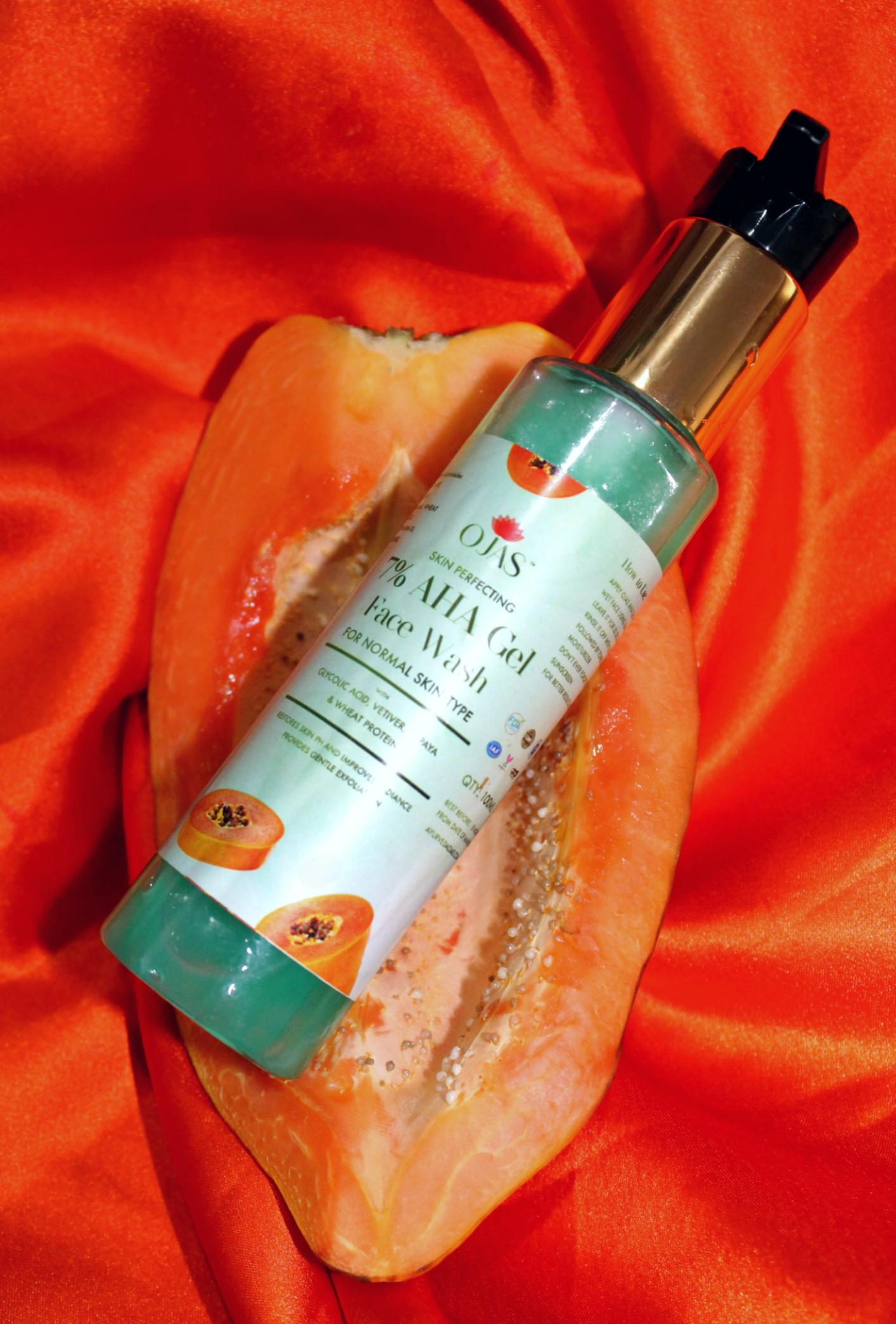 Ojas 7% AHA Gel Face Wash. for normal skin type (100ml) - Image 2