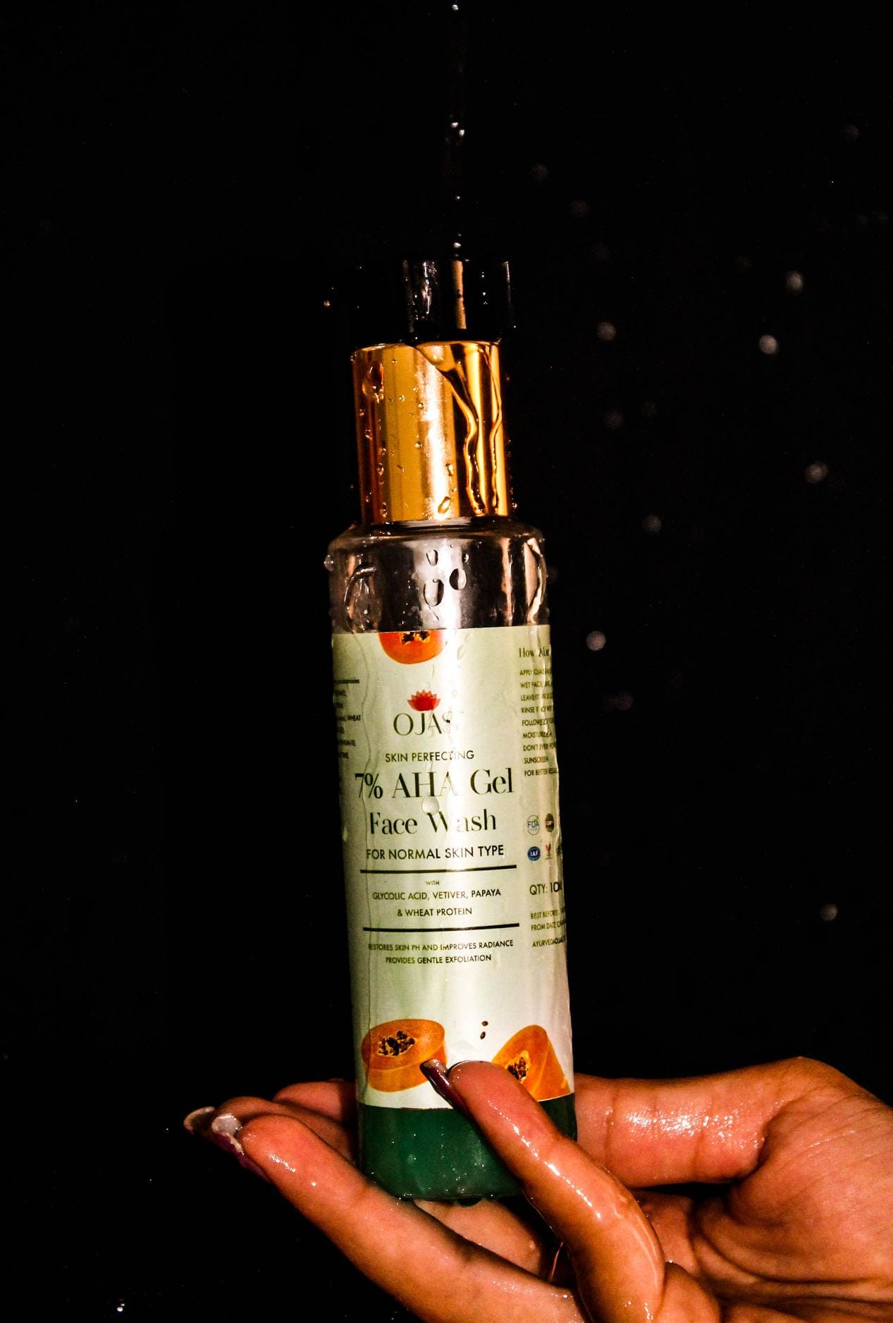 Ojas 7% AHA Gel Face Wash. for normal skin type (100ml)